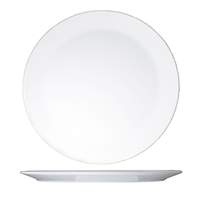 International Tableware, Inc Chef's Palette Bright White 14in Diameter Porcelain Plate - PL-140 