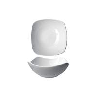 International Tableware, Inc Quad European White 10oz Porcelain Square Fruit Bowl - QP-11 