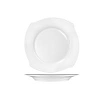 International Tableware, Inc Rhapsody Bright White 6-1/2" Diameter Porcelain Plate - RA-7