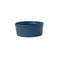 International Tableware, Inc Cancun Light Blue 4oz Ceramic Fluted Ramekin - RAMF-4-LB 