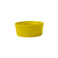 International Tableware, Inc Buffet Yellow 3 oz Ceramic Fluted Ramekin - RAMF-3-Y