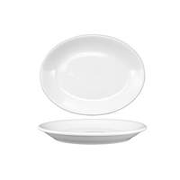 International Tableware, Inc Torino European White 15-1/2"x11-3/4"Porcelain Coupe Platter - TN-51/DO-51