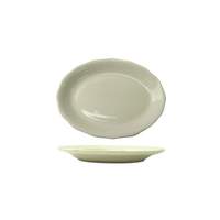 International Tableware, Inc Victoria American White 7in x 5-1/4in Ceramic Platter - VI-33 