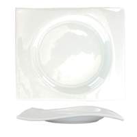 International Tableware, Inc Vale White 7-1/2" x 6-1/4" Porcelain Plate/Saucer - VL-77