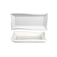 International Tableware, Inc Aspekt Bright White 9-3/4in x 4-3/4in Porcelain Plate - AS-160 