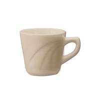 International Tableware, Inc York American White 7 oz Ceramic Tall Cup - Y-1