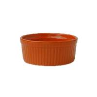 International Tableware, Inc Cancun Orange 6 oz Ceramic Fluted Ramekin - RAMF-8-O