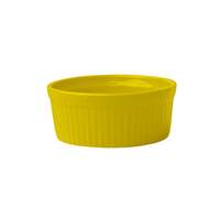 International Tableware, Inc Cancun Yellow 8 oz Ceramic Fluted Ramekin - RAMF-10-Y