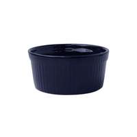 International Tableware, Inc Cancun Cobalt Blue 2 oz Ceramic Fluted Ramekin - RAMF-2-CB