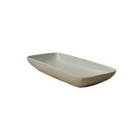 International Tableware, Inc Roma American White 9-1/4" x 4-1/4" Ceramic Relish Tray - RET-9-AW