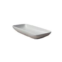 International Tableware, Inc European White 9-1/4" x 4-1/4" Porcelain Relish Tray - RET-9-EW