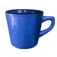 International Tableware, Inc Campfire Speckle Ocean Blue 7oz Stoneware-Ceramic Tall Cup - CF-1 