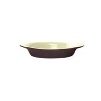 International Tableware, Inc American White/Caramel 15 oz Ceramic Rarebit - WRO-15-B