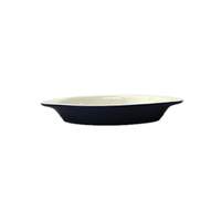 International Tableware, Inc European White/Black 8oz Stoneware Welsh Rarebit - WRO-8-EW-B 