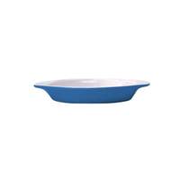 International Tableware, Inc European White/Light Blue 8oz Stoneware Welsh Rarebit - WRO-8-EW-LB 