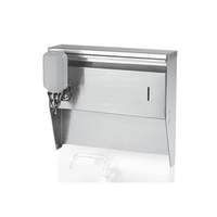 Krowne Metal 16"W Towel & Soap Dispenser for Wall Mount Hand Sinks - H-111 