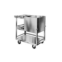Lakeside 31-1/4" Stainless Steel Mobile Ice Bin w/ Hinged Cover - 230
