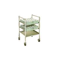 Lakeside Stainless Steel Glass & Cup Rack Transport Cart - 197