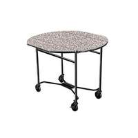 Lakeside 40in Round Drop-leaf Laminated Room Service Table - 412 