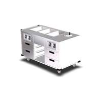 Lakeside 62"Wx32"D Serve All Mobile Food Station - 6750 