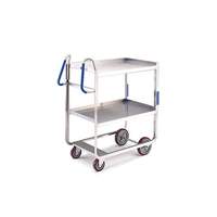 Lakeside 21-5/8inx41-3/8inx46-3/4in Ergo-One Stainless Utility Cart - 7020 