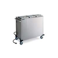Lakeside 10-1/4in Dia. Mobile Convection Heated Plate Dispenser - 7512 