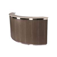 Lakeside 72-1/4"Wx28"Dx47-1/2"H Wooden Front Curved Mobile Bar - 76811 