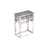 Lakeside Open Frame Stainless Steel Tray & Glass Rack Dispenser - 973