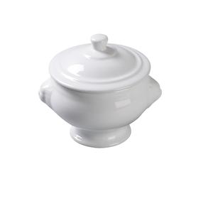 Yanco China Accessories White Porcelain 15 oz. Lion Bouillon - 2 Doz - LB-15-L