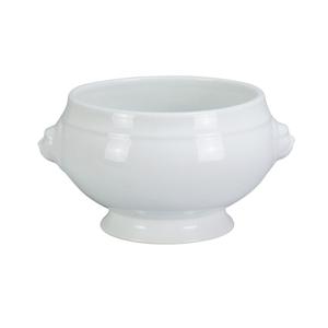 Yanco China Accessories White Porcelain 12oz Lion Bouillon w/o Lid - LB-212 