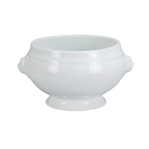Yanco China Accessories White Porcelain 32 oz. Lion Bouillon w/o Lid - LB-232