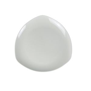 Yanco China Milando White Melamine 10in x 10in Triangular Plate - 2dz - MD-610 