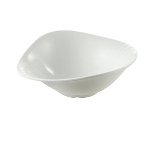 Yanco China Milando White Melamine 3.5qt Triangular Bowl - 6 Each - MD-918 