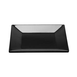 GET Siciliano Black Melamine 6in x 6in Plate - 1dz - ML-102-BK 