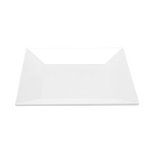 GET Siciliano White Melamine 8in Square Plate - 1dz - ML-103-W 