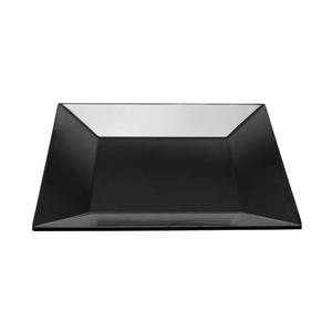 GET Siciliano Black Melamine 10in Square Plate - 1dz - ML-104-BK 