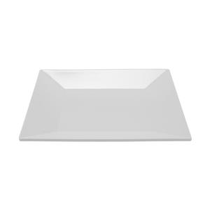 GET Siciliano White Melamine 10in x 10in Square Plate - 1dz - ML-104-W 
