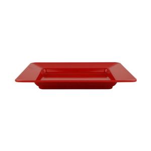 GET Red Sensation Melamine 12in x 10in Rectangular Plate - 1dz - ML-11-RSP 