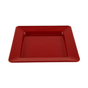 GET Red Sensation Melamine 12in x 12in Square Plate - 1dz - ML-12-RSP 