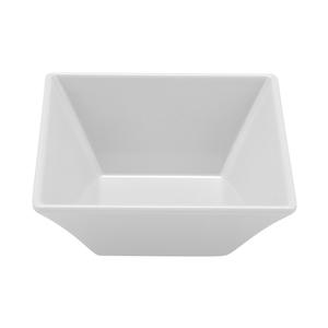 GET Siciliano White Melamine 14oz Square Bowl - 1dz - ML-238-W 