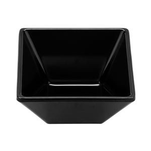 GET Siciliano Black Melamine 3oz Square Petite Bowl - 4dz - ML-257-BK 