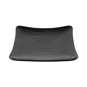GET Milano Black Melamine 8.75in x 8.75in Square Plate - 1dz - ML-62-BK 