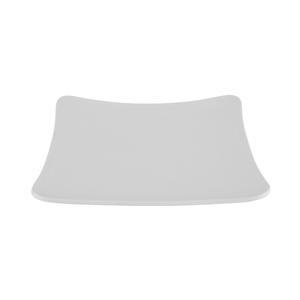 GET Milano White Melamine 8.75in x 8.75in Square Plate - 1dz - ML-62-W 