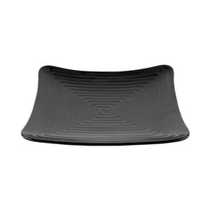 GET Milano Black Melamine 10.25in Sqaure Plate - 1dz - ML-63-BK 