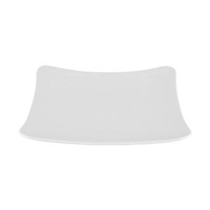 GET Milano White Melamine 10.25in Square Plate - 1dz - ML-63-W 