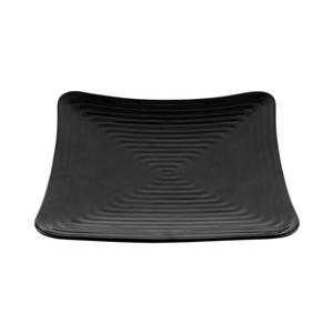 GET Milano Black Melamine 11.75in Square Plate - 1dz - ML-64-BK 