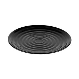 GET Milano Black Melamine 9.5in dia. Plate - 1dz - ML-81-BK 