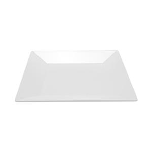 GET Siciliano White Melamine 12in x 12in Square Plate - 6 Each - ML-90-W 