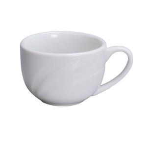 Yanco China Miami Bone White Porcelain 3oz Embossed A.D. Cup - 3dz - MM-54 