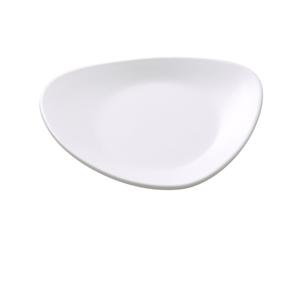Yanco China Moderne Matte White Melamine 6in x 4.5in Triangular Plate - MO-106 